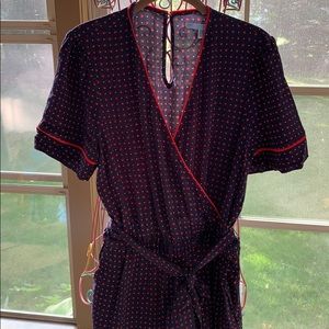Draper James self tie romper jumpsuit NWT Medium